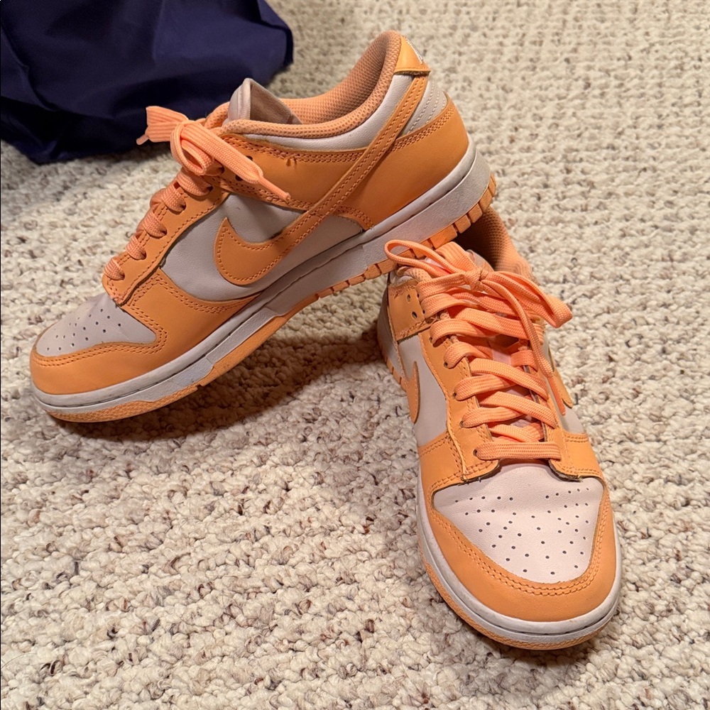 Nike Orange and Cream Dunks